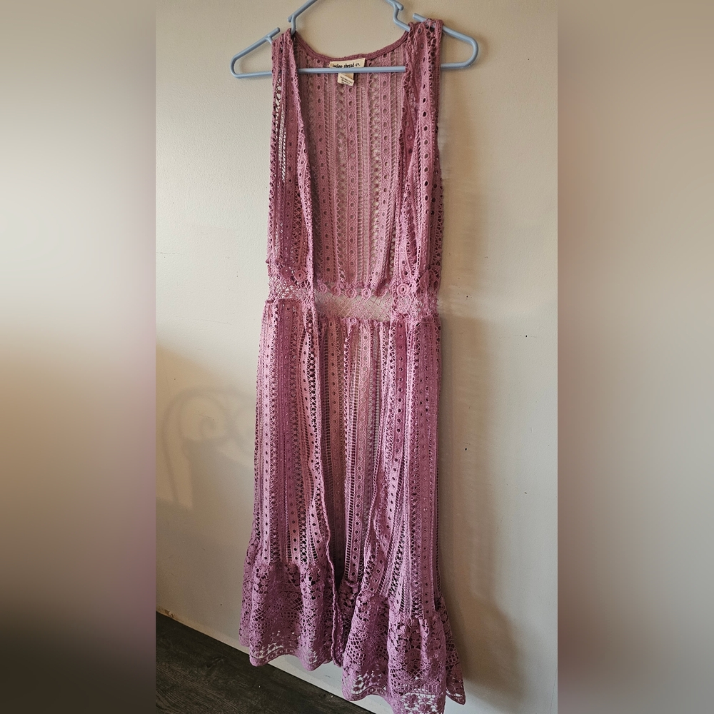 Lace Duster Cardigan Womens Small